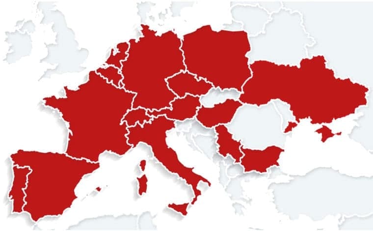 AVIA Tankstellen in Europa