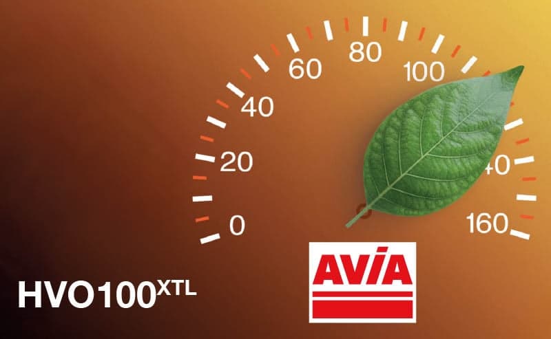 HVO 100 an einer AVIA Zapfsäule
