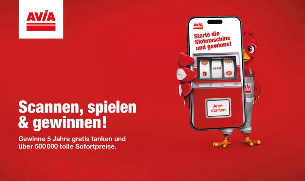 AVIA Slotmaschine, Promotion 2026